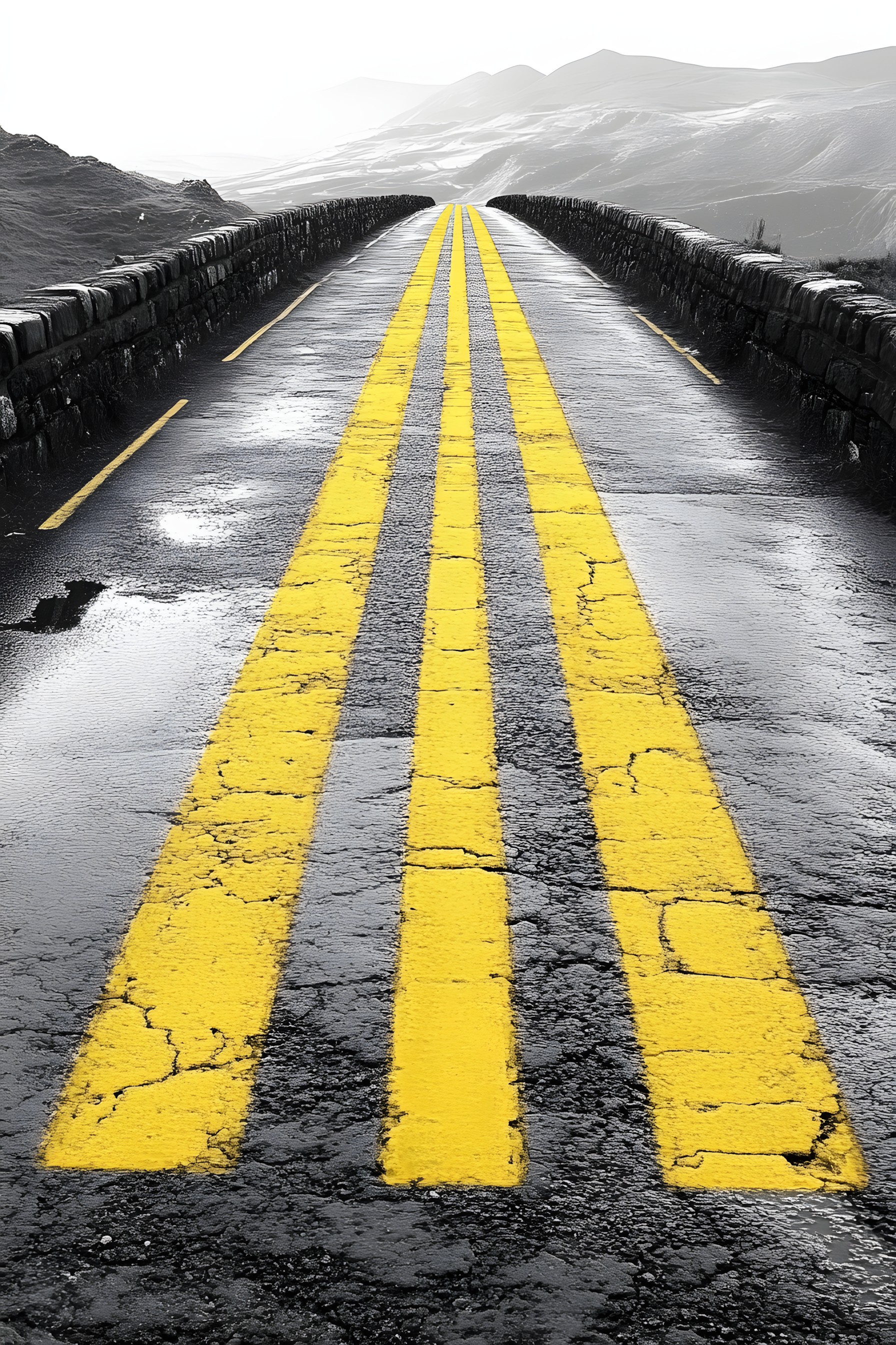 Yellow, Asphalt, Highway, Tar, Shadow, Controlled-access highway