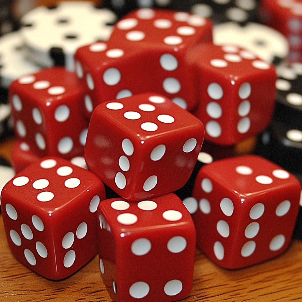 Red, Indoor games and sports, Dice, Dice game, Game, Close-up, Tabletop game, Toy, Gambling