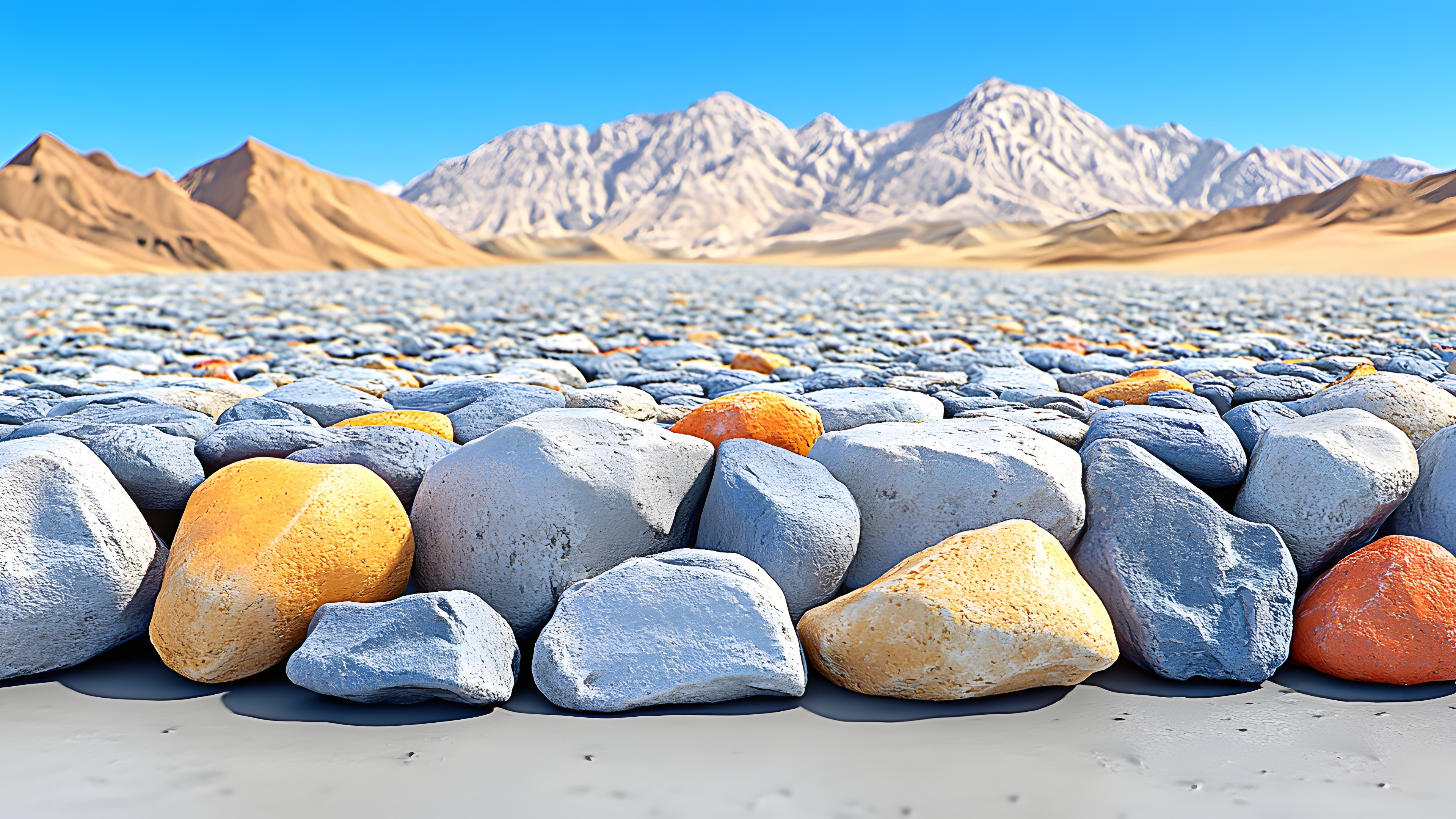 Mountainous landforms, Rock, Mountain, Terrain, Geological formation, Geology, Mountain range, Aeolian landform, Badlands, Sand, Valley, Rubble, Desert, Bedrock, Pebble, Gravel, Plateau, Ridge, Boulder, Batholith