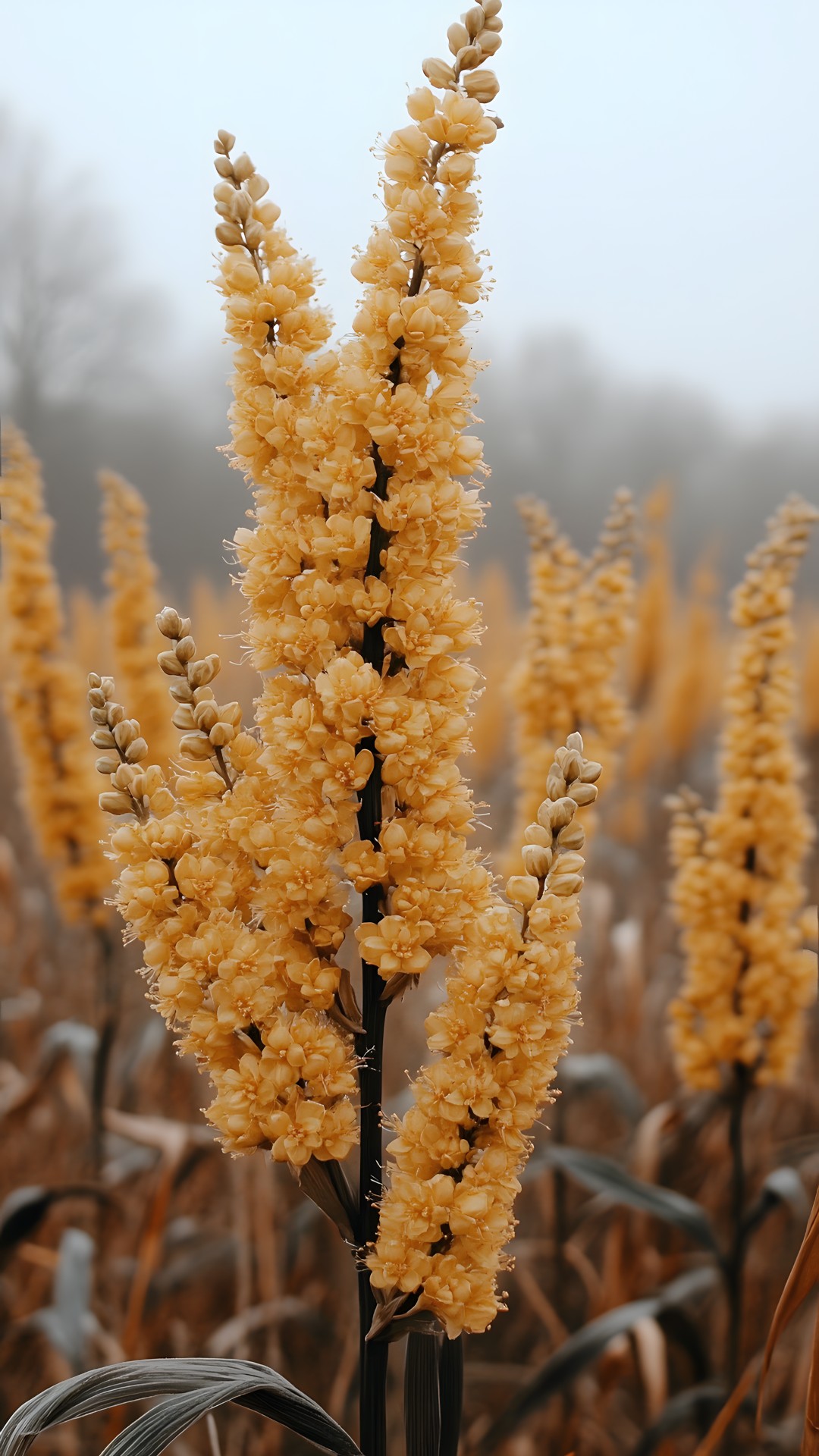 Flower, Plant, Terrestrial plant, Sky, Yellow, Flowering plant, Grass, Twig, Annual plant, Tree, Wildflower, Prairie, Plant stem, Poales, Broomrape, Shrub, Field, Arpophyllum, Subshrub, Phragmites