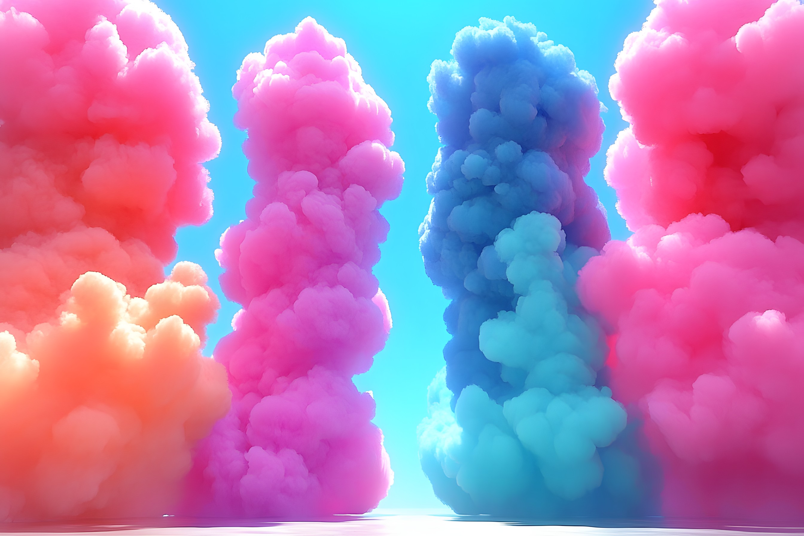 Blue, Red, Pink, Meteorological phenomenon, Smoke