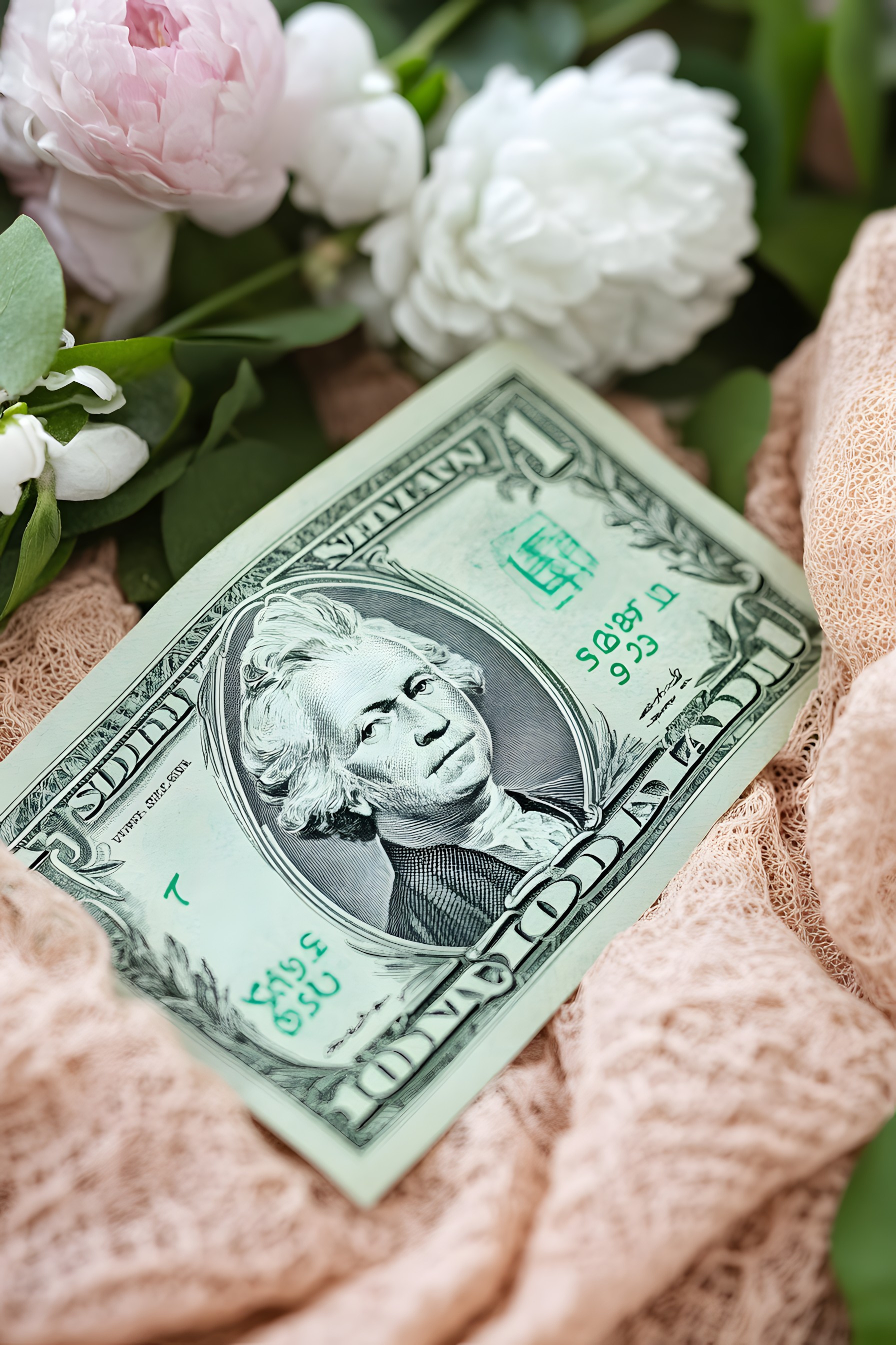 Currency, Money, Cash, Banknote, Pink, Paper, Petal, Dollar, Paper Product, Cut flowers, Flower bouquet, Garden roses, Rose family, Money Handling, Flower Arranging, Rose, Floristry, Saving, Hybrid tea rose, Cabbage rose