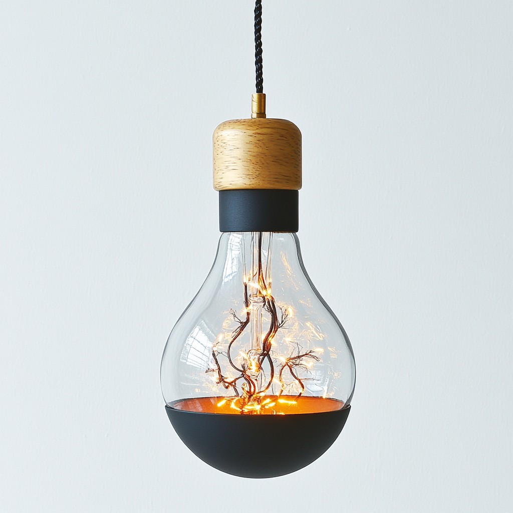 Orange, Incandescent light bulb, Light Bulb