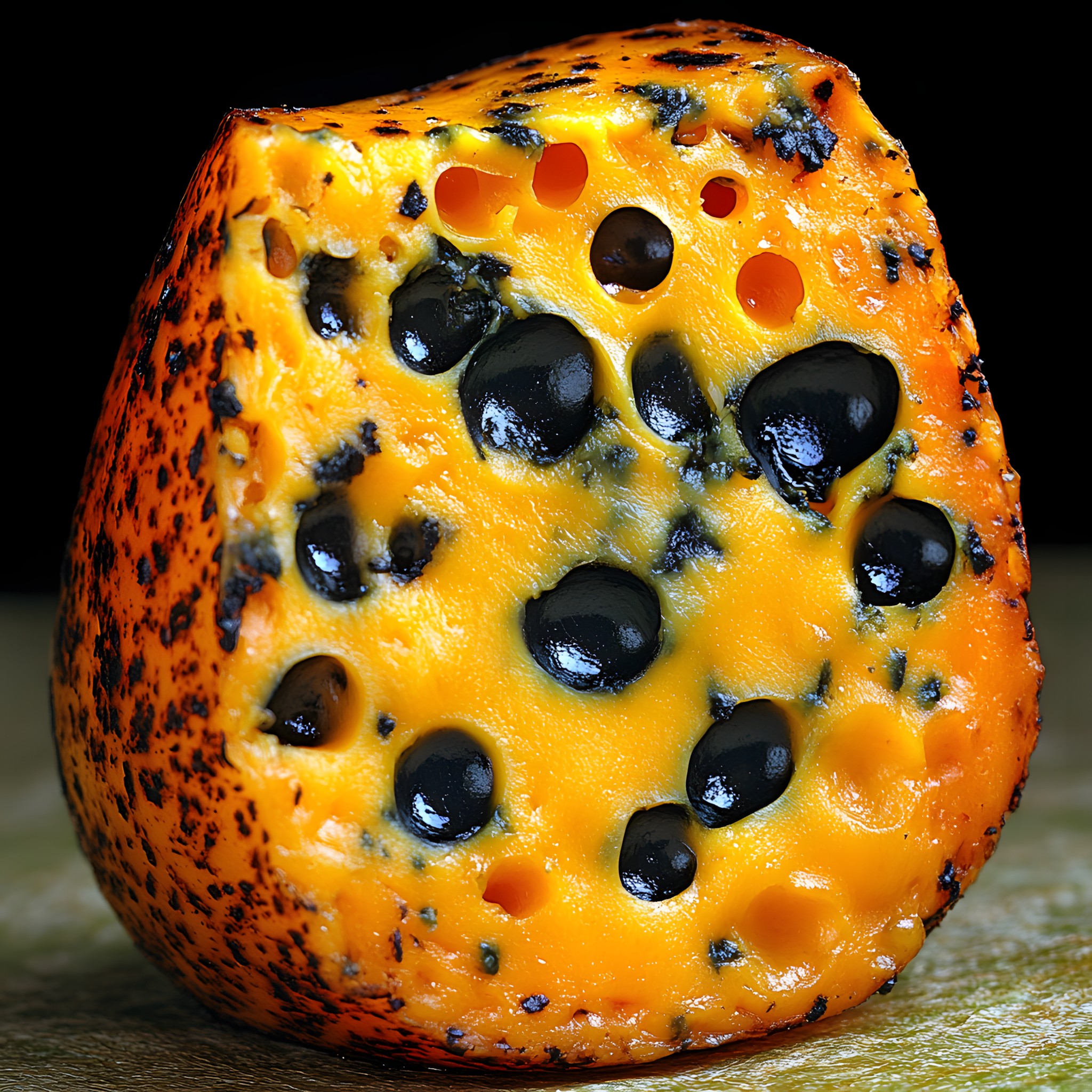 Yellow, Fruit, Produce, Orange, Close-up, Food, Natural foods, Macro photography, Seed, Still life photography, Papaya, Superfood