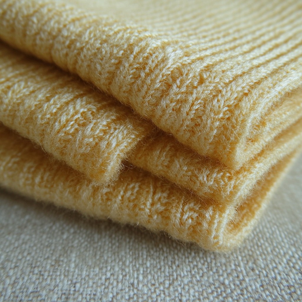 Yellow, Textile, Woolen, Wool, Knitting, Creative arts, Yarn, Natural material, Woven fabric