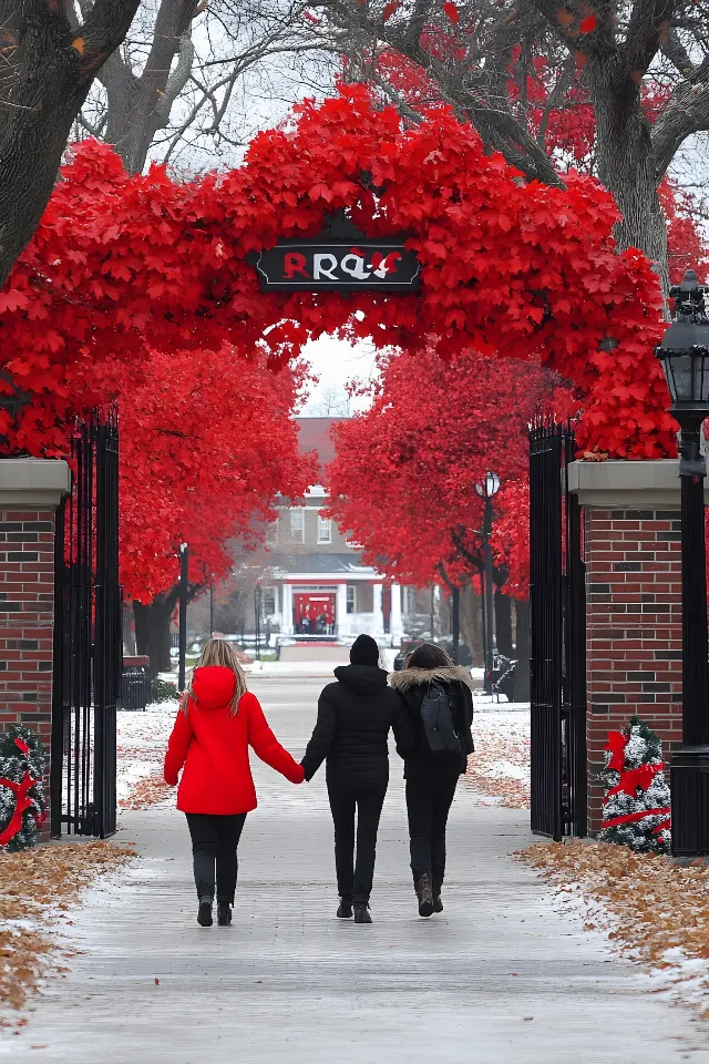 Red, Branch, Twig, Sidewalk, Autumn, Walking, Walkway