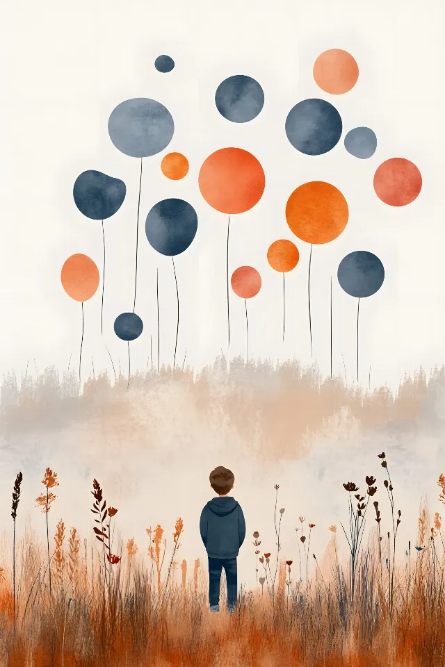 Illustration, Watercolor painting, Graphics, Child, Wind, Graphic design