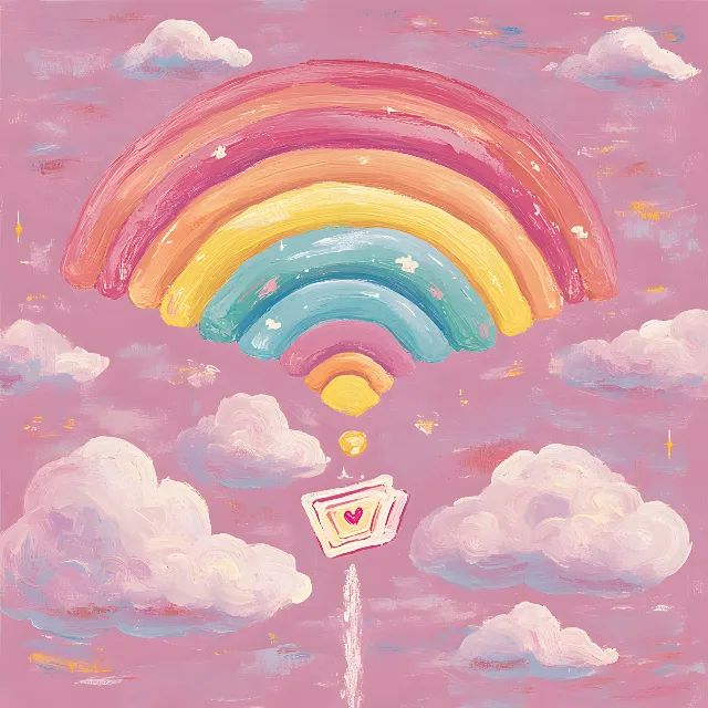 Pink, Art, Visual arts, Watercolor painting, Paint, Painting, Meteorological phenomenon, Rainbow, Child art, Illustration, Art Paint, Acrylic paint, Modern art, Graphics, Astronomical object