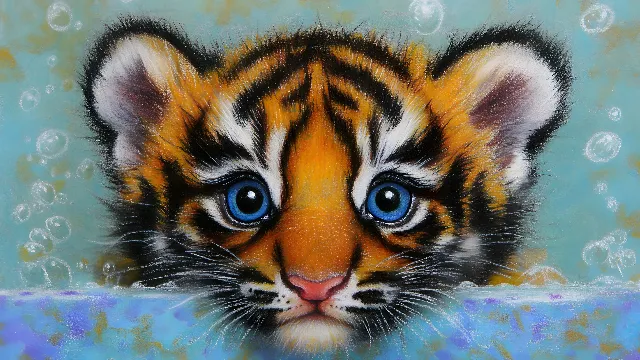 Vertebrate, Felidae, Carnivores, Tiger, Terrestrial animal, Whiskers, Snout, Wildlife, Panthera, Bengal tiger, Siberian Tiger, Fur, Paint