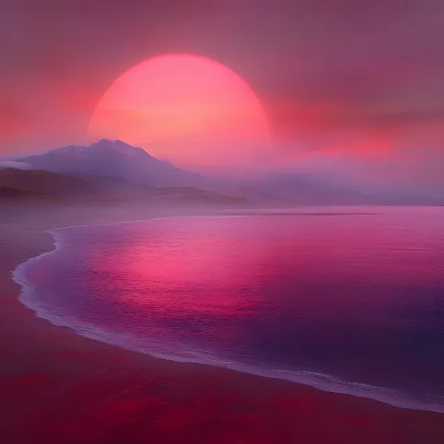 Red, Horizon, Afterglow, Dusk, Beauty, Sunset, Sunrise, Red sky at morning, Pink, Cloud, atmospheric phenomenon, Sea, Ocean, Evening, Orange, Coastal and oceanic landforms, geological phenomenon, Morning, Sunlight, Dawn