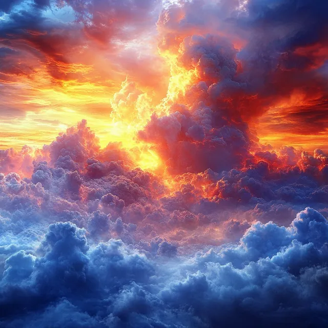 Blue, Cloud, Red, Orange, Cumulus, atmospheric phenomenon, Afterglow, Meteorological phenomenon, Sunrise, Sunlight, Dusk, Red sky at morning, Heat, Sunset, Evening, Dawn, Wind