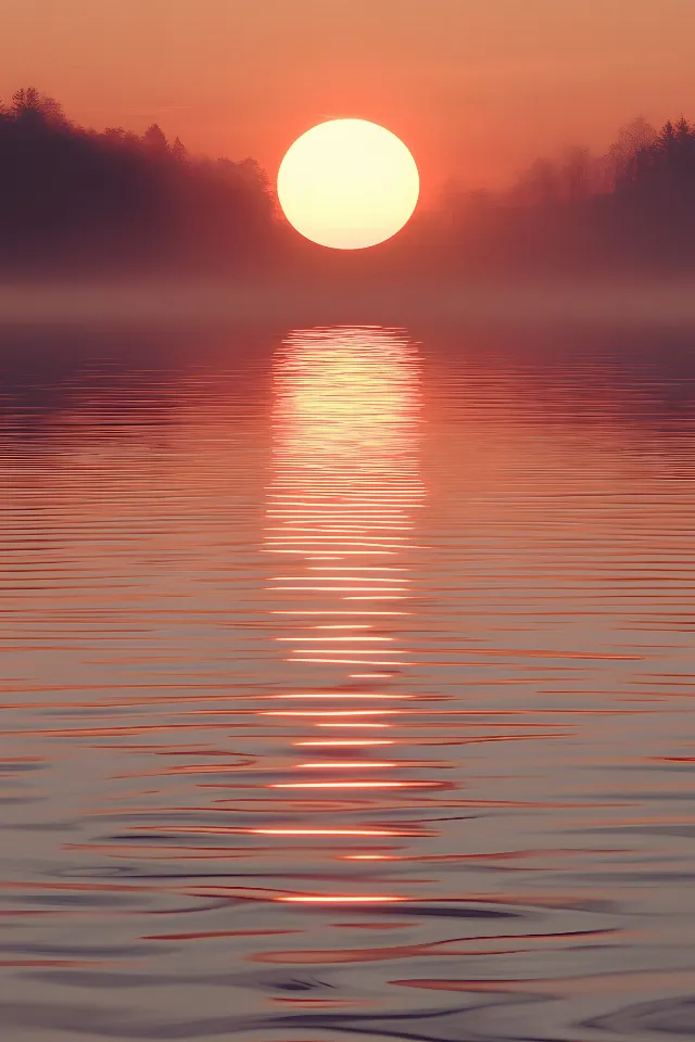 Sun, Water resources, Sunset, Orange, Astronomical object, Afterglow, Fluid, Horizon, atmospheric phenomenon, Sunrise, Dusk, Liquid, Reflection, Red sky at morning, Evening, Sunlight, Morning, Lake, Heat, Dawn