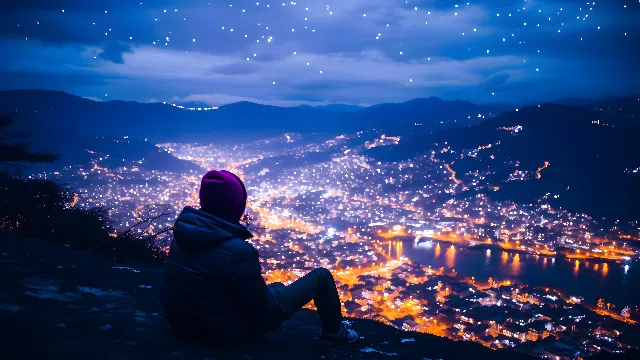 Sky, Cloud, Water, Atmosphere, People in nature, Nature, Flash photography, Lighting, Gesture, Happy, Dusk, Horizon, Morning, Landscape, Natural landscape, Afterglow, Electric blue, Beauty, Calm, Leisure