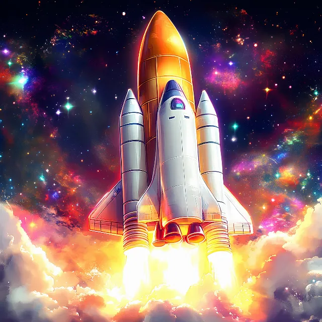 Spacecraft, Outer space, Rocket, Aerospace Engineering, Space Shuttle program, Astronomical object, Universe, Spaceplane, Star, Aircraft, Galaxy, Astronomy, Night, Graphics, Science, Flight, Planet, Graphic design, Rocket-powered aircraft, Animation