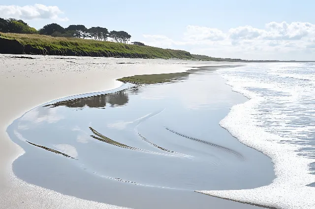 Water, Body of water, Coast, Beach, Fluid, Shore, Coastal and oceanic landforms, Sea, Liquid, Ocean, Sand, Sunlight, Wave, Wind wave, Bay, Tropics, Sound, Raised beach, Shoal, Headland