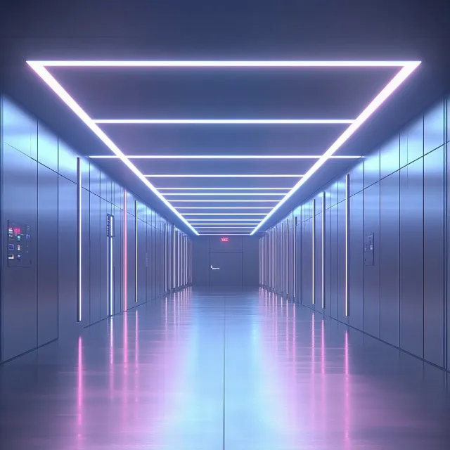 Lighting, Technology, Purple, Ceiling, Electricity, Symmetry, Neon, Graphics, Electrical Supply