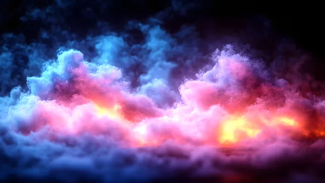 Blue, Cloud, Pink, Smoke, Orange, Cumulus, Meteorological phenomenon, atmospheric phenomenon, Purple, Heat, Wind, Dusk