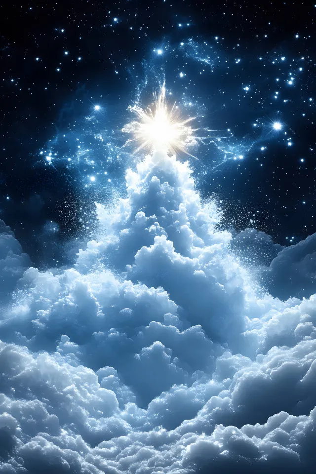 Blue, Cloud, Astronomical object, Star, Meteorological phenomenon, Cumulus, Universe, Outer space, Night, Science