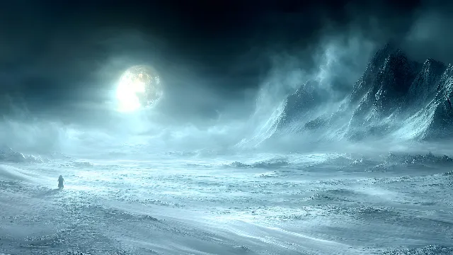 Sea, Wind wave, Wave, Ocean, Wind, Astronomical object, Meteorological phenomenon, Moonlight, Storm, Tsunami