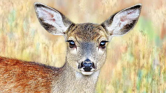 Deer, Snout, Close-up, Wildlife, Terrestrial animal, Antelope, White-tailed deer, Macro photography, Fur, Stock photography, Whiskers