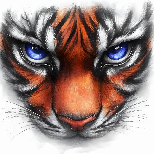 Tiger, Felidae, Bengal tiger, Siberian Tiger, Panthera, Snout, Carnivores, Whiskers, Terrestrial animal, Graphics, Fictional character, Fang, Graphic design