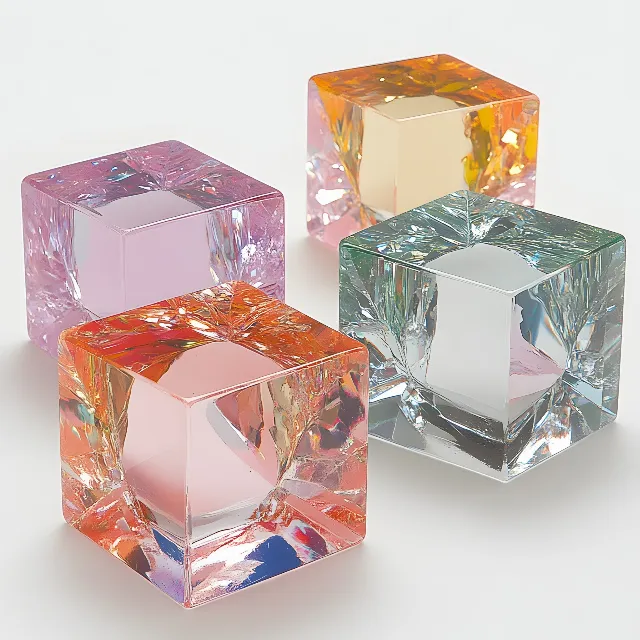 Crystal, Natural material, Box, Plastic, Educational toy