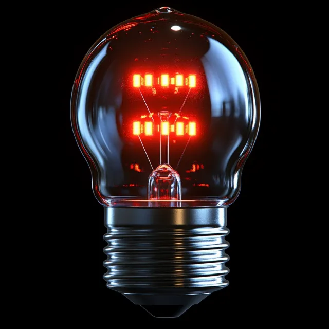 Red, Light Bulb, Incandescent light bulb, Night, Neon