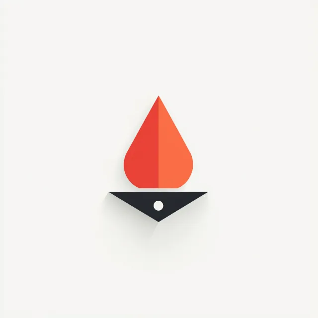 Red, Symbol, Logo, Triangle, Graphics, Graphic design, Icon, Design, Cone