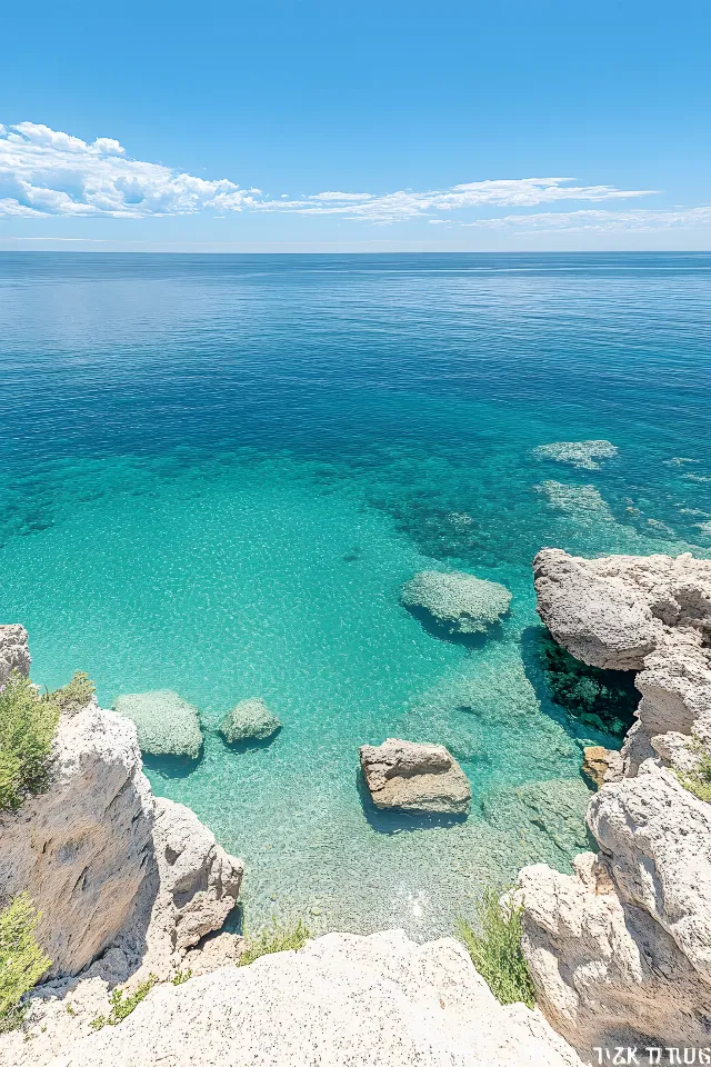 Blue, Water, Body of water, Coast, Sea, Coastal and oceanic landforms, Rock, Summer, Ocean, Beach, Shore, Tropics, Promontory, Bedrock, Bay, Headland, Island, Wind wave, Holiday, Lagoon