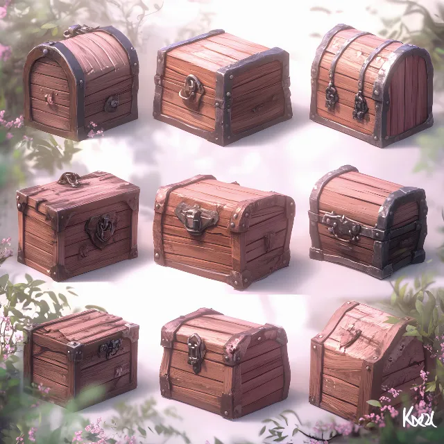 Crate, Treasure, Chest, Animation, Trunk