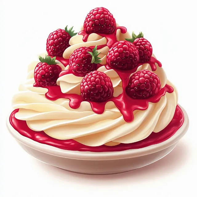 Food, Ingredient, Produce, Fruit, Dessert, Cream, Berry, Recipe, Dairy product, Natural foods, Icing, Bavarian cream, Strawberry, Ice cream, Raspberry, Garnish, Superfood, Frozen dessert, Yogurt, Strawberries