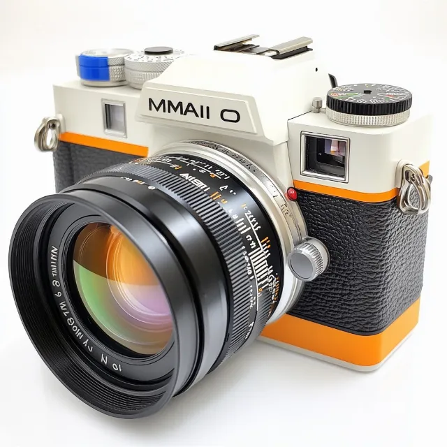 Cameras & optics, Camera, Reflex camera, Lens, Digital camera, Camera lens, Orange, Point-and-shoot camera, Single-lens reflex camera, Plastic, Mirrorless interchangeable-lens camera, Gadget, Strap, Carbon fibers