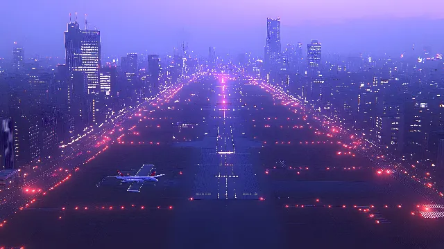 Metropolitan area, High-rise building, Night, Metropolis, Tower, Skyscraper, Electricity, Cityscape, Commercial building, Skyline, Midnight, Aerial photography, Highway, Neon, Evening, Headquarters, Bird's-eye view