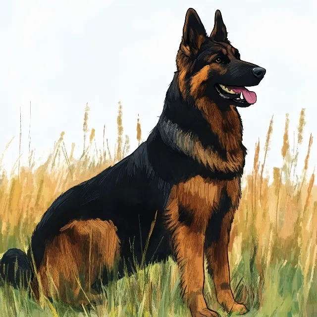 Dog, Carnivores, German Shepherd, Old German Shepherd Dog, Snout, Canidae, King Shepherd, Herding dog, Rare dog breed, East-European shepherd, Ancient dog breeds, Working animal