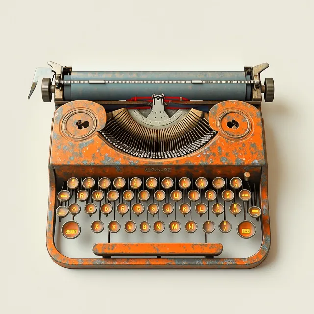 Typewriter, Office Equipment, Office supplies, Machine, Antique, Space bar, Still life photography