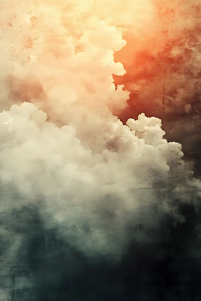 Daytime, Cloud, Orange, Brown, Cumulus, Meteorological phenomenon, Sunlight, Still life photography, Heat