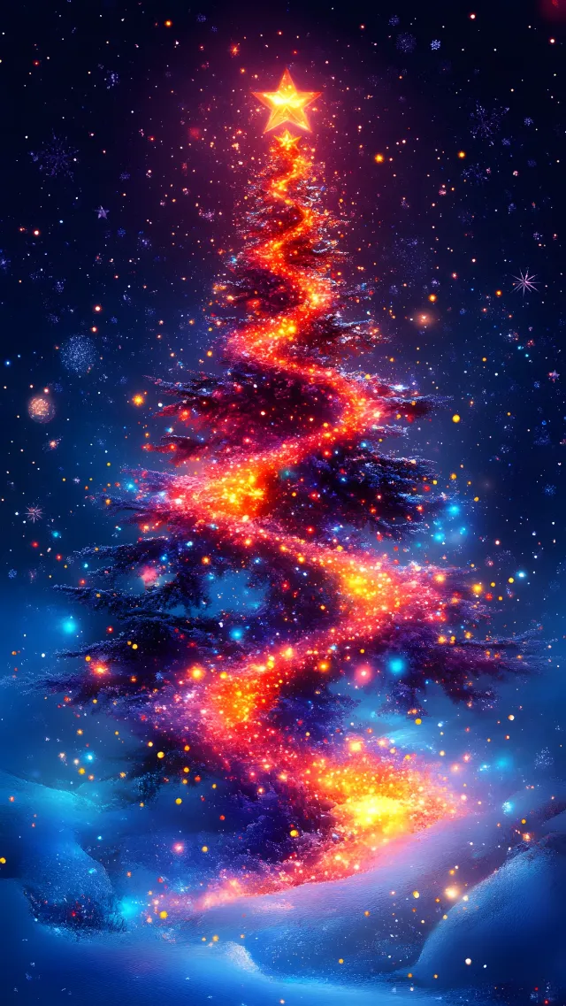 Red, Night, Star, Event, Christmas decoration, Astronomical object, Christmas tree, Christmas Day, Purple, Midnight, Outer space, Christmas lights, Universe, Christmas Eve, Holiday, Galaxy, Conifers, Winter, Astronomy, Graphics