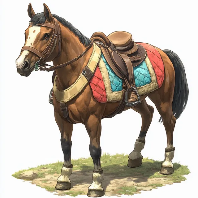 Horse, Horse tack, Working animal, Horse Supplies, Bridle, Animation, Snout, Rein, Pack animal, Saddle, Mare, Mane, Pet Supply, Livestock, Fictional character, Stallion