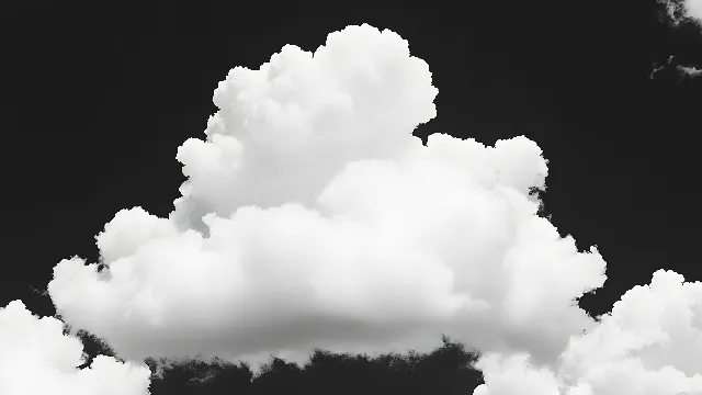 Cloud, White, Cumulus, Monochrome photography, Black and white, Meteorological phenomenon, Symmetry, Still life photography