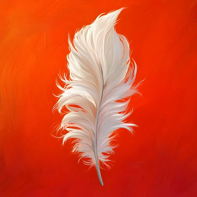 Red, Orange, Feather, Natural material, Animal product, Still life photography, Macro photography, Graphics