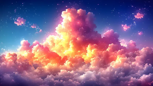 Blue, Cloud, Cumulus, Orange, Pink, Meteorological phenomenon, Sunrise, Evening, Universe, Afterglow, Dusk, Dawn, Sunset