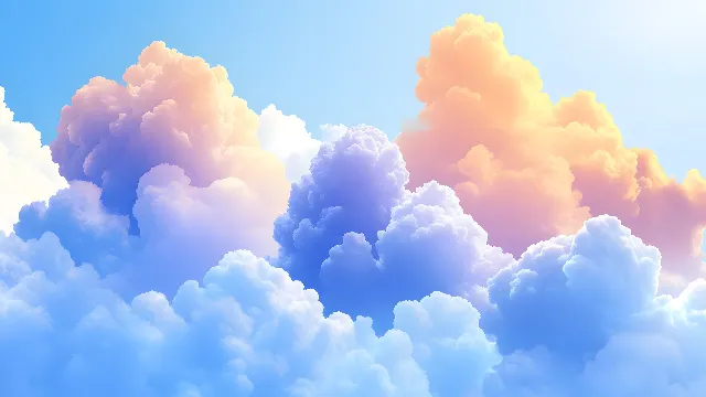 Blue, Cloud, Daytime, Cumulus, Pink, Meteorological phenomenon, Graphics