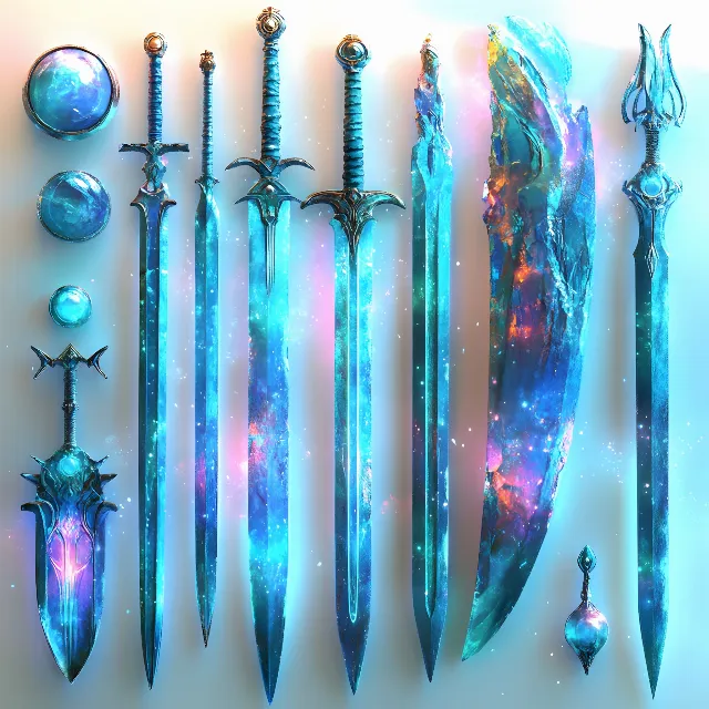 Blue, Blade, Dagger, Sword