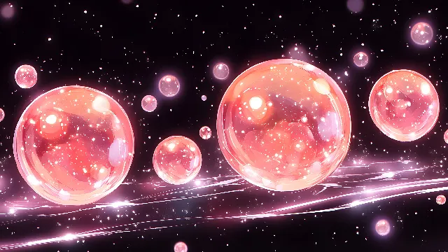 Astronomical object, Pink, Outer space, Universe, Astronomy, Star, Night, Sphere, Lens flare, Graphics, Animation, Planet, Celestial event, Graphic design, Galaxy, Wallpaper, Science, Fractal art