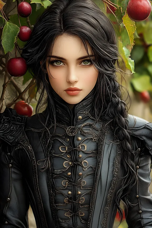 Fashion, Beauty, Black hair, Black, Toy, CG artwork, Long hair, Doll, Gothic fashion, Fashion Model, Goth subculture, Leather, Artificial hair integrations, Fictional character, Model, Makeover