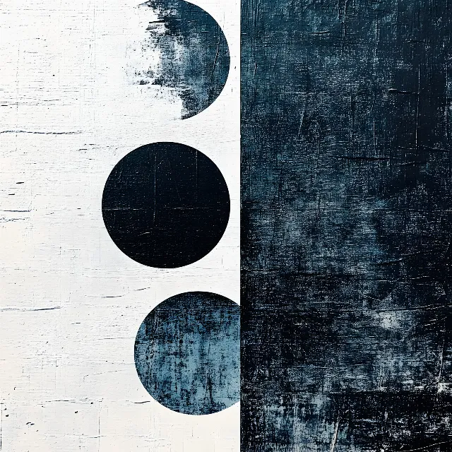 Blue, Grey, Black and white, Silver, Paint, Design, Graphic design, Modern art