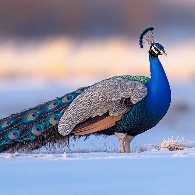 Bird, Blue, Peafowl, Phasianidae, Neck, Beak, Landfowl, Wing, Feather, Terrestrial animal, Natural material, Wildlife, Tail