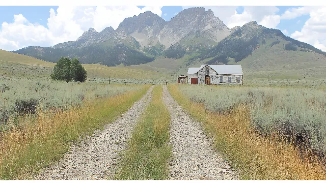 Mountainous landforms, Grass, Mountain, Ecoregion, Grassland, Hill, Mountain range, Plain, House, Landscape, Highland, Cottage, Rural area, Land lot, Valley, Steppe, Prairie, Meadow, Barn, Pasture