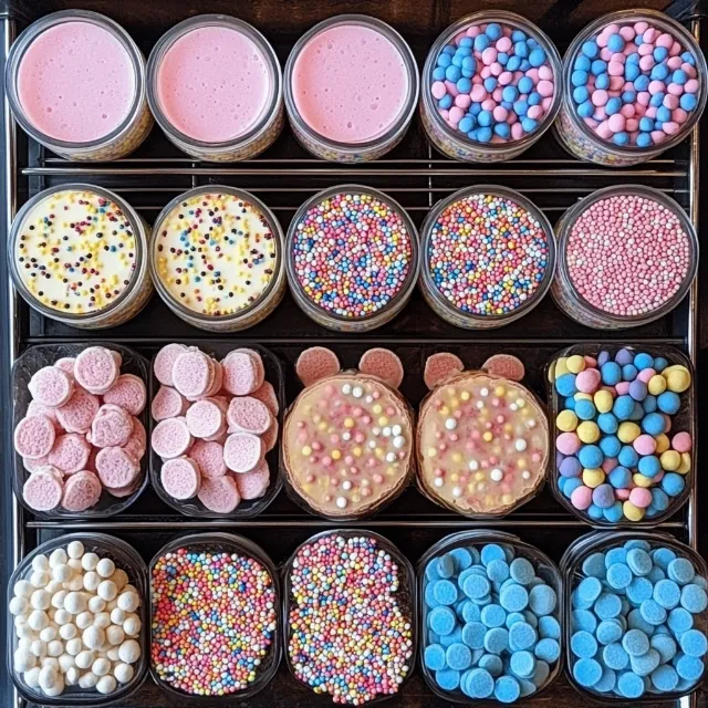 Food, Ingredient, Dessert, Candy, Sprinkles, Pink, Nonpareils, Finger food, Recipe, Baking, Dutch cuisine, Icing, Baking Cup, Food additive, Mixture, Food coloring