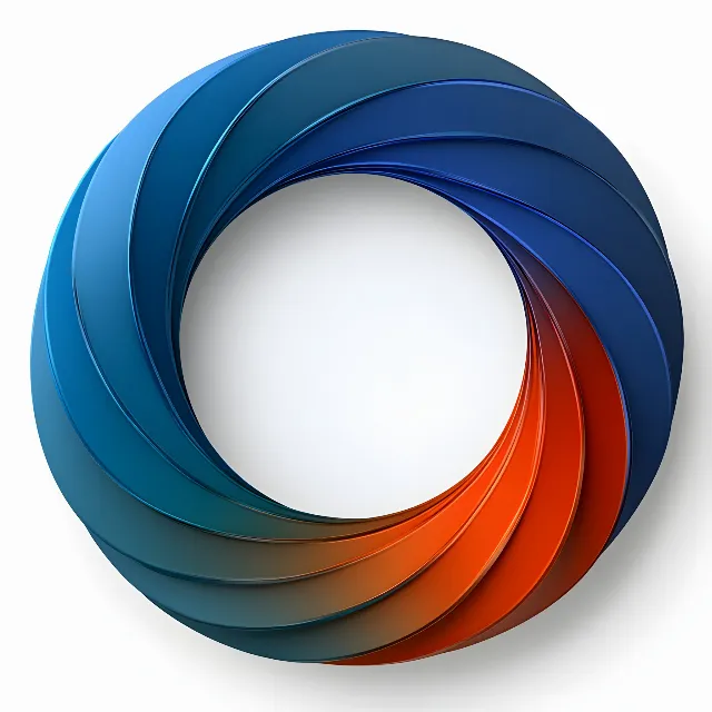 Blue, Orange, Graphic design, Graphics, Vortex